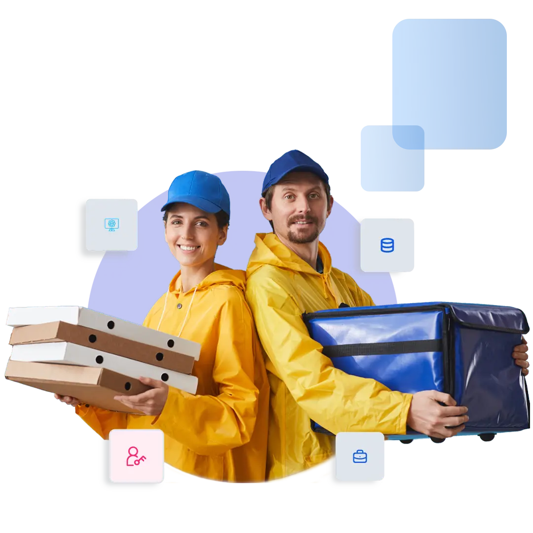 Automated process for a food delivery service